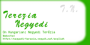 terezia negyedi business card